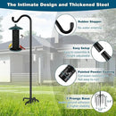 Gtongoko Shepherds Hook for Outdoor, 92 Inch Bird Feeder Pole with 7 Prongs Base, 3/4 Inch Thick Heavy Duty Adjustable Garden Hook for Hanging Plant, Hummingbird Feeder, Lantern, 1 Pack by GreenHaven Gardens