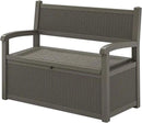 70 Gallon Storage Bench Deck Box for Patio Furniture with Armrest Bench Outdoor Storage by CozyNest Decor