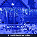 Led Christmas Lights Outdoor Christmas Decorations Hanging Lights 400LED 8 Modes 75 Drops, Waterproof Outdoor Indoor Fairy Christmas Lights for Party, Holiday, Wedding Decorations (Blue) by GreenHaven Gardens