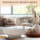 Large Decorative Concrete Bowl, Modern Handicraft Bowls for Home Decor, Decorative Fruit Bowl for Kitchen Counter, Stylish Key Bowl for Entry Table, Gray by CozyNest Decor