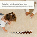 Lillefolk Baby Play Mat for Floor – 6x6ft Beige | Soft Non Toxic Premium EVA Foam Tiles for Tummy Time, Crawling & Playroom – Waterproof for Hard Floors Mat for Babies & Toddlers (9 Tiles) by TinyTreasures Baby Boutique