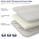 MAXYOYO 1.2" Thick Baby Play Mat for Floor, 36"x60" Foldable Playpen Mat, Tummy Time Foam Mats Ultra Soft Support, Padded Carpet with Non-Slip Backing for Infant,Kids and Toddler Crawling, Grey by TinyTreasures Baby Boutique
