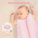SWEET DOLPHIN Baby Sleep Sack 0-6 Months - 100% Cotton 2-Way Zipper TOG 0.5 Infant Wearable Blanket, Newborn Essentials Toddler 3 Pack Sleeping Sacks - Pink by TinyTreasures Baby Boutique