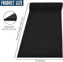 Rubber Door Mat About W3' ×L16' Heavy Duty Large Outdoor Indoor Mat Durable Entrance Doormat Waterproof Rubber Back Rugs for Home Entryway Patio Porch Office Business Areas (Black) by GreenHaven Gardens