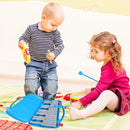 EASTROCK Professional Glockenspiel, 25 Notes Xylophone for Kids, Xylophone Instrument Music Teaching, Gifts, Perfectly Percussion Instrument Blue by TinyTreasures Baby Boutique