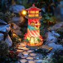 Dazzle Bright Miniature Lighthouse Pathway Decorative Lights, Solar Lights Outdoor Miniature Lighthouse Waterproof Garden Stake Light for Fairy Garden Pathway Lawn Yard Gifts Decoration by CozyNest Decor