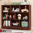 Book Shelf, 8 Cubes Storage Organizer, 3-Tier Open Shelf Wooden Bookcase, Freestanding Cherry Bookshelf Cube Shelf for Bedroom, Living Room by CozyNest Decor