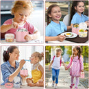 2-in-1 Insulated Food Jar & Snack Container - 15oz Kids Soup Thermos for Hot Food with Handle and Spoon, Leak Proof Reusable Toddler Snack Box, Perfect for School & Travel, Pink by TinyTreasures Baby Boutique