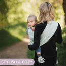 Baby Sling Carrier – Breathable 100% Cotton Wrap for Infant Support, Ring Sling Baby Carrier – Adjustable Muslin Fabric, Light Green Baby Carrier Newborn to Toddler – Soft Chest Hold for Travel by TinyTreasures Baby Boutique