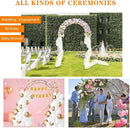 Tytroy Reconfigurable & Easy-to-Assemble Metal Outdoor & Indoor 7'6" Garden or Wedding Arch Arbor for Wedding Bridal Party Elegant Decorations & Garden Climbing Plants Vines (Green 1PC) by GreenHaven Gardens