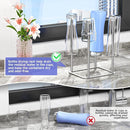 Water Bottle Drying Rack Reusable Bottle Rack Dryer Kitchen Stand Holder Stainless Steels Countertop Baby Bottle Drying Rack Water Cup Drying Rack for Plastic Bags, Bottles and Cups Silver by TinyTreasures Baby Boutique