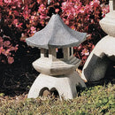 Design Toscano NG29869 Asian Decor Pagoda Lantern Statue, Medium, Two-tone stone by GreenHaven Gardens
