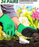 Nuogo 24 Pairs Gardening Gloves for Men Women Rubber Coated Landscaping Work Gloves Safety Work Construction by GreenHaven Gardens
