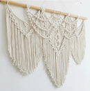 Achart Macrame Wall Hanging Large- Boho Wall Decor- large wall art- Wall Decor Living Room- Macrame Tapestry Boho Decor for Bedroom (Beige-Fringe) by CozyNest Decor