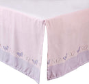 La Premura Baby Mini Crib Bedding Set for Girls, Pastel Purple Butterfly, 3 Piece Crib Set for Nursery Portable Crib, Purple and Pink by TinyTreasures Baby Boutique