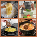 comfoyar Teak Wooden Spoons for Cooking, 9 Pieces Kitchen Cooking Utenails Set with Holder and Ladle, Heat Resistant Kitchen Cookware for Nonstick Pan by CozyNest Decor