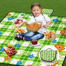 Extra Large Picnic Blanket Waterproof,80"x 80"Foldable Machine Washable Beach Blanket,Outdoor Blanket for 6-8 Adults,Suitable for Indoor Crawling,Park Beach,Camping,Hiking,Family Travel(Green) by TinyTreasures Baby Boutique
