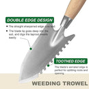 SUMIO 11.6" Weeding Trowel with Serrated Edge, Alloy Steel Digging Trowel Garden Shovel for Digging, Planting, and Loosening Soil by GreenHaven Gardens