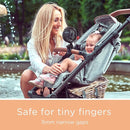 liuliuby Baby Stroller Fan with Clip | Clip On Fan for Baby Car Seat | Portable & Rechargeable with Durable Clamp | Stroller Accessories | Small Cooling USB Chargeable Battery (Jet Black) by TinyTreasures Baby Boutique