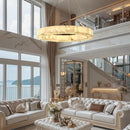 Alabaster Round Chandelier, D30in Modern Marble Dining Room Chandeliers, White Foyer Chandelier for Dining Room Light Fixture, Living Room, Bedroom Lights, Foyer, Kitchen by CozyNest Decor