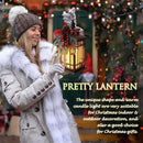 Christmas Lantern Christmas Decorative Lantern Snow Globe Christmas Decorations Indoor Outdoor Flashing Candle Lights, Dining Table Fireplace Decoration Hanging Candle Lanterns Holiday Decor by CozyNest Decor