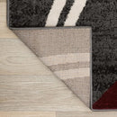 Rugshop Modern Wavy Circles Design Runner Rug 2'7" x 6' Red by TinyTreasures Baby Boutique