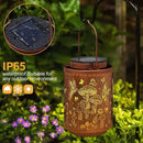 Solar Lanterns Outdoor Waterproof Mushroom Butterfly Garden Decor Gifts for Women Mon Grandma Metal Hanging Solar Lights Decoration for Outside LED Lanterns for Yard Patio Lawn Pathway Landscape by GreenHaven Gardens