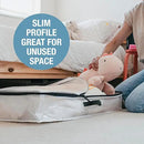 CleverMade Under Bed Storage Bag - Collapsible Storage for Shoes and Clothes Easy Use - Heavy Duty Utility Bag Home by CozyNest Decor