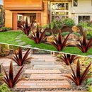 DIY Metal Agave Plant Art Yard Tequila Art Sculpture, Tequila Rustic Garden Sculpture Statue Outdoor Decor,Agave Metal Plants for Yard, Garden Lawn Ornaments (9 Leaves -Yellow) by CozyNest Decor