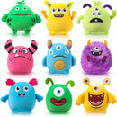 Libima 9 Pcs Mini Stuffed Animals Keychains 3.15 Inch Small Plush Cute Ornaments Bulk Toys for Baby Shower Birthday Party Decors Gift Bags Fillers Halloween Christmas Basket Stuffers(Monsters) by TinyTreasures Baby Boutique