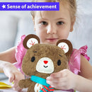 KRAFUN Teddy Bear Animal Sewing Kit for Kids Beginner My First Art & Craft, Includes Teddy Doll Stuffed Doll, Instructions & Plush Felt Materials for Learn to Sew, Embroidery, Age 7 8 9 10 11 12 by TinyTreasures Baby Boutique