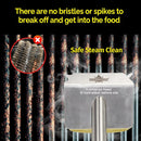 Grill Brush Bristle Free,BBQ Replaceable Scraper Cleaning Head,Safe Grill Accessories for Cast Iron Grates/Porcelain/Weber Gas/Charcoal Grill,Grill Brush for Outdoor Grill-Yellow by GreenHaven Gardens