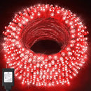 KNONEW 197FT 500 LED Christmas Lights Outdoor String Lights 8 Modes & Time Memory Fairy Light Plug in Waterproof LED String Lights for Xmas Yard Tree Wedding Party Holiday Decorations (Red) by GreenHaven Gardens