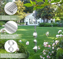 Bird Deterrents for Outside Patio, Bird Scare Devices Set Highly Reflective 3D Wind Spinners Outdoor Garden Decor, Bird Reflectors to Keep Birds Away Window Roof Yard Orchards Deck by GreenHaven Gardens