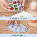Silicone Nibble Freezer Tray (3 Pack), Kingkam Baby Breastmilk Popsicle Molds, Baby Fruit Feeder Teether Tray, Breast Milk Teether Pop Maker for Homemade Baby Food by TinyTreasures Baby Boutique