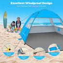 Venustas Beach Tent Sun Shelter for 3/4-5/6-7/8-10 Person, UPF 50+ UV Protection Beach Canopy, Lightweight and Easy Setup Cabana, Portable Shade Tent by TinyTreasures Baby Boutique