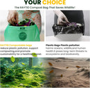Compostable Bags, 6 Gallon Food Scraps Yard Waste Bags,Fits 5-6-8 Gallon trash can, 30 Liter, 70Count, Heavy Duty 0.85 Mils, ASTMD 6400 Kitchen Trash Bags, BPI&OK compost HOME certified by GreenHaven Gardens