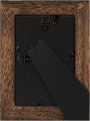 Yaetm-4x6 Picture Frame Set of 2, Natural Solid Wood Distressed Photo Frame, Display On Tabletop And Wall, High Definition Real Glass, Carbonized Black (2 pack) by CozyNest Decor