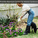 DonSail Hoe Garden Tool - Scuffle Garden Hula Hoes for Weeding Gardening Long Handle Heavy Duty - Adjustable Weeding Loop Stirrup Hoe 30-43 Inch Black by GreenHaven Gardens