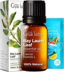 Gya Labs Bay Leaf Essential Oil for Diffuser - 0.34 Fl Oz - 100% Natural Bay Laurel Oil for Hair, Skin & Candle Making Scent by CozyNest Decor
