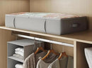 2-Pack Under Bed Storage Containers, 6 Inches Tall Underbed Clothes Storage Organizer Bin with Sturdy Sidewalls/Bottom, Underbed Storage Bins 2 Storage Thin Bins by CozyNest Decor