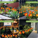 Solar Garden Lights, 4 Pack Swaying Bee Lights With Flowers, Waterproof Firefly Lights Outdoor for Garden Patio Yard Pathway Fall Decoration, Gifts for Women Mother's Day by GreenHaven Gardens