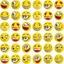 LovesTown Mini Stress Balls, 36PCS 2Inch Smiley Face Stress Balls Yellow Funny Foam Stress Relief Toys for School Carnival Reward Student Prizes by TinyTreasures Baby Boutique