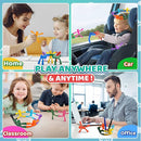 Magnetic Travel Toys for Toddlers Kids 10PCS, Airplane Car Travel Activities Essential, Fidget Toys Road Trip ‌Sensory Toy, Fidgets for Classroom Toys for 3 4 5 6 7 8 Year Old - Square Style by TinyTreasures Baby Boutique