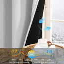 NICETOWN 100% Blackout Curtains for Bedroom 84 inch Long Thermal Insulated Blackout Curtains for Living Room, Energy Saving Grommet Drapes for Patio Door (2 Panels, Greyish White, 42W x 84L) by TinyTreasures Baby Boutique