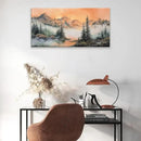 Tsomzxng Canvas Art Wall Decor For Living Room Mountain Wall Art Picture For Bedroom Modern Office Wall Decorations Forest River Landscape Paintings Pictures Artwork Aesthetic 20 X 40 In by CozyNest Decor