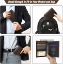 Jack&Chris Leather Passport Holder RFID Blocking Passport Travel Wallet Cover Case for Men Women Brown JC17 by TinyTreasures Baby Boutique