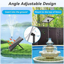 POPOSOAP 25W Solar Water Fountain Pump, Solar Water Pump with Flow Adjustable, Solar Pond Pump Pump with Dry-Run Protection & Diverter Valve for Ponds, Garden, Fish Tank, Waterfall, Hydroponics by GreenHaven Gardens