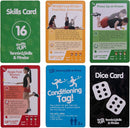 Shuffle Up Tennis Card Games - 70+ Fun & Active Skills Cards for Kids, Fitness Cards Develop Fundamentals, Stamina & Strength, Easy to Play for Kids | Multiple Skill Level Cards Include 2 Dices by TinyTreasures Baby Boutique