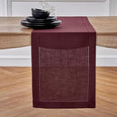 Solino Home Linen Burgundy Table Runner 144 Inches Long - 100% Pure Linen Extra Long Table Runner 14 x 144 Inch for Fall, Autumn, Thanksgiving - Classic Hemstitch by CozyNest Decor